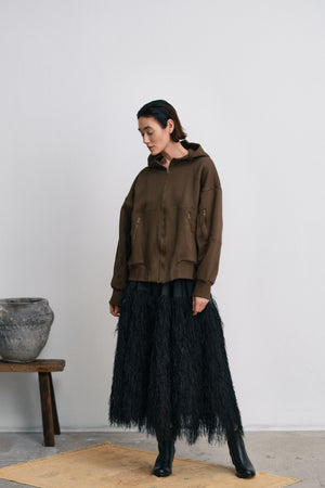Magna - Plume combo full skirt I PRE-ORDER I Black