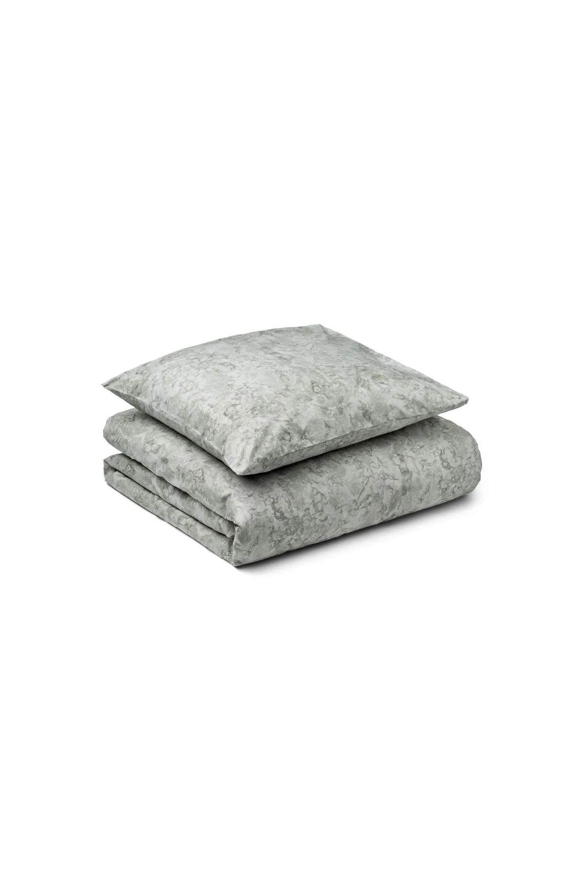 Marbled duvet cover - Duvet cover 140x200 cm I Sage