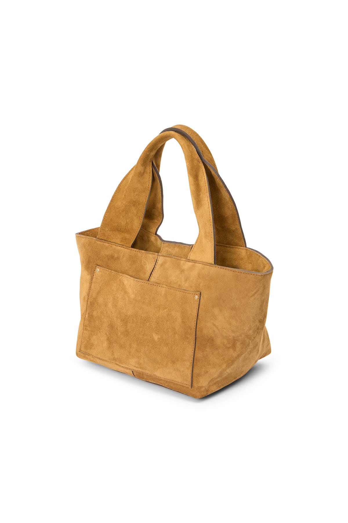 Shalom - Heavy suede mini bag I Whiskey