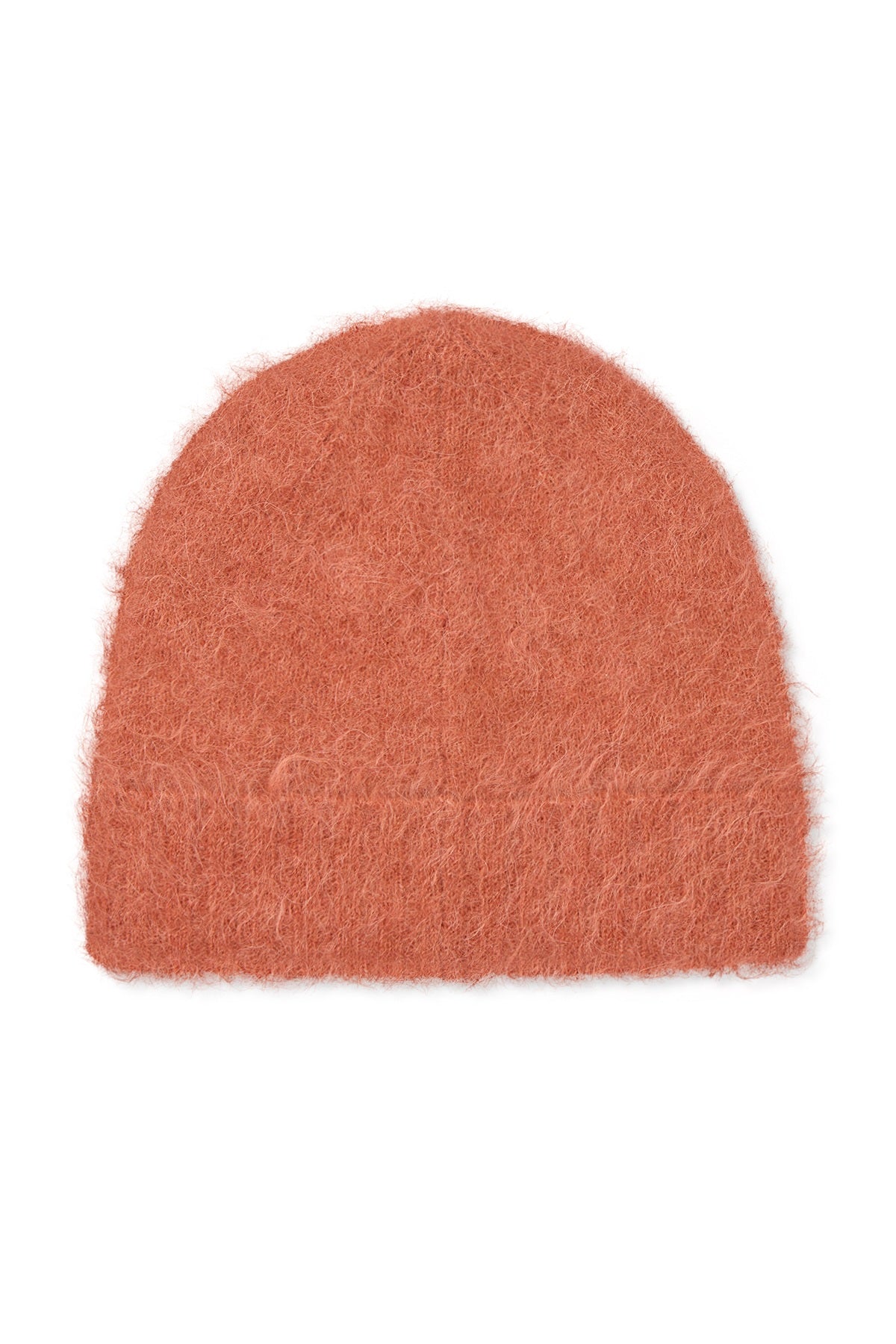 Majda - Fluffy knit hat I Redwood