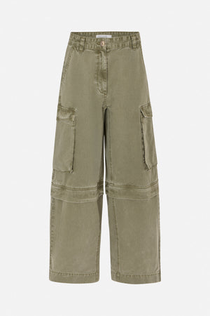 Frema - Canvas cargo pants I Washed sage