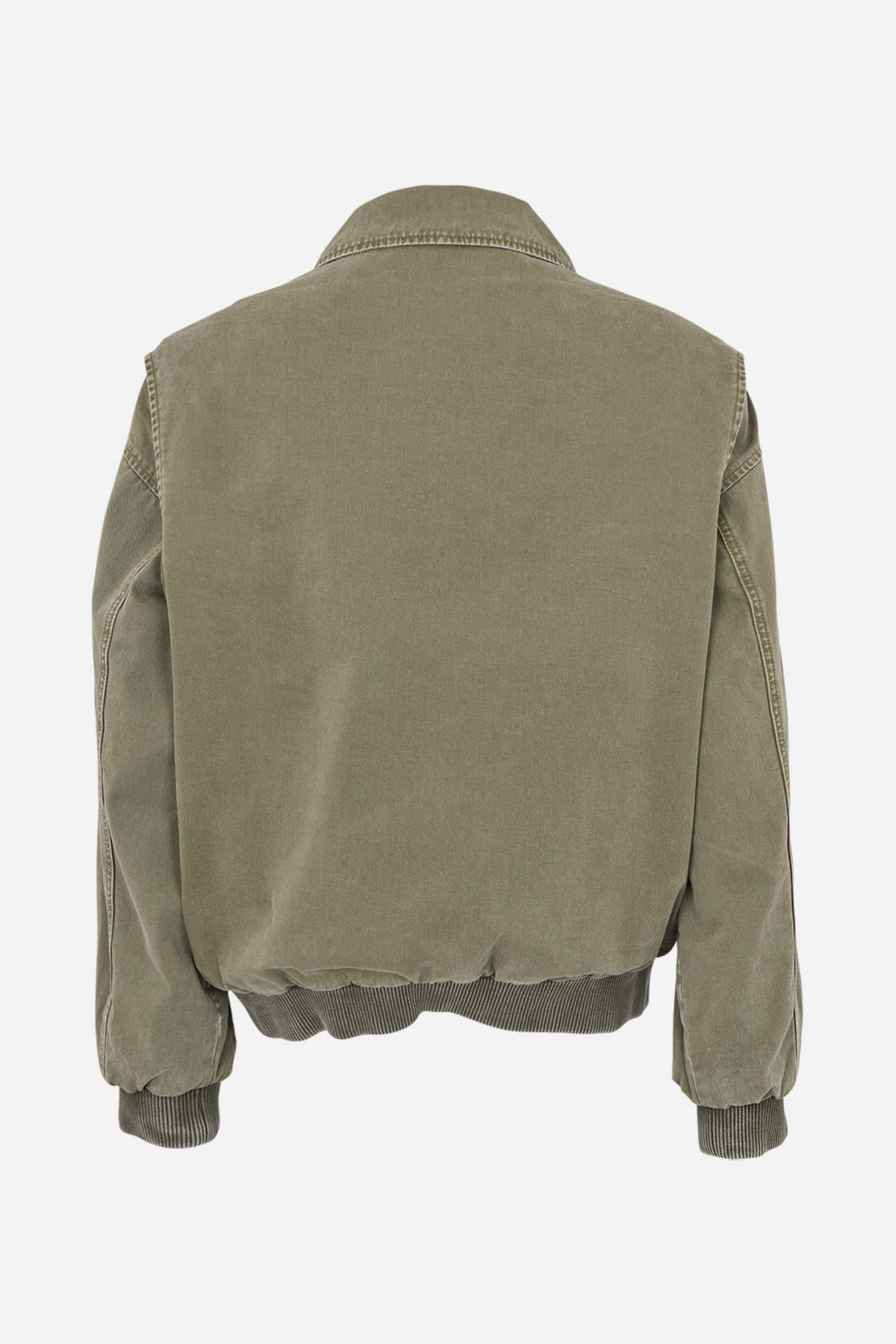 Ezmira - Canvas padded bomber I Washed sage