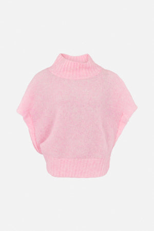 Asna - Superlight knit tunic top I Rose