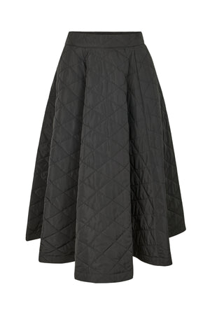Bisharo - Tech quilt full skirt I Black