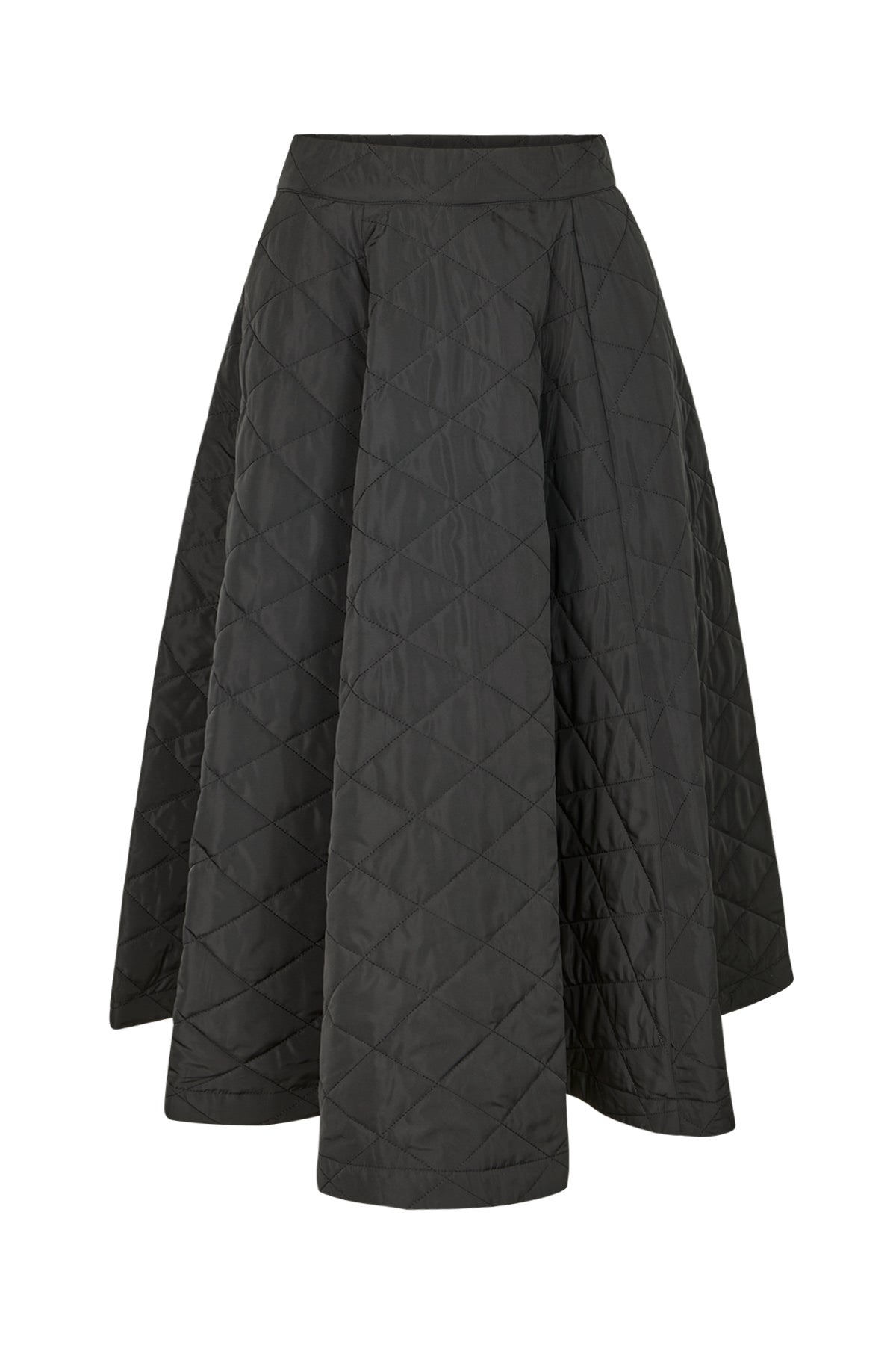 Bisharo - Tech quilt full skirt I Black