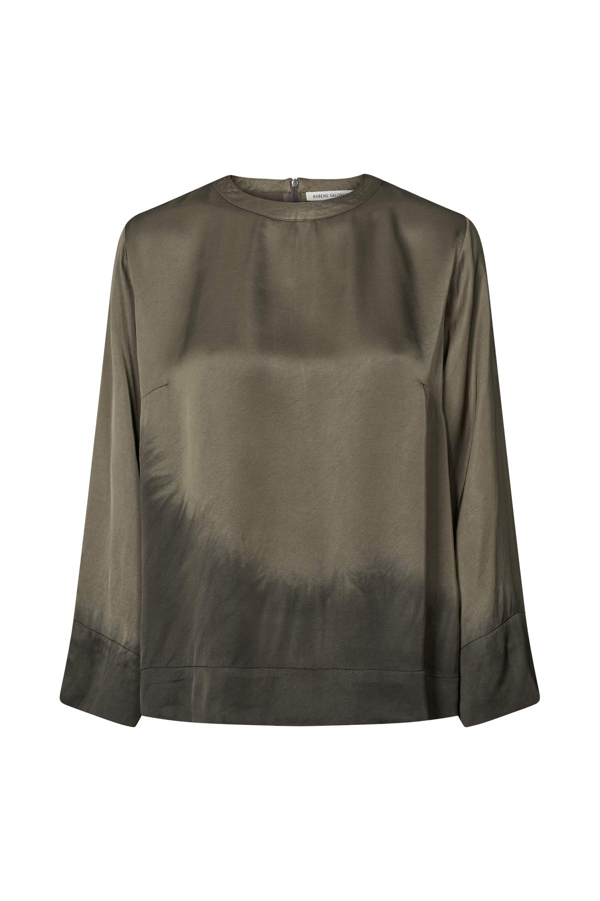 Herta - Coastal 3/4 sleeve top I Asphalt black