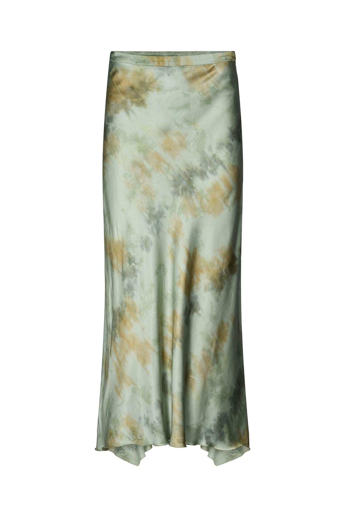 Fulla - Mixture bias tail skirt I Seaweed combo