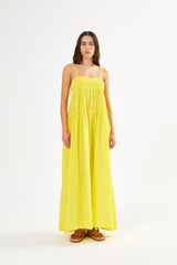 Dodo - Cotton smock tier dress I Sage