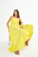 Dodo - Cotton smock tier dress I Sage