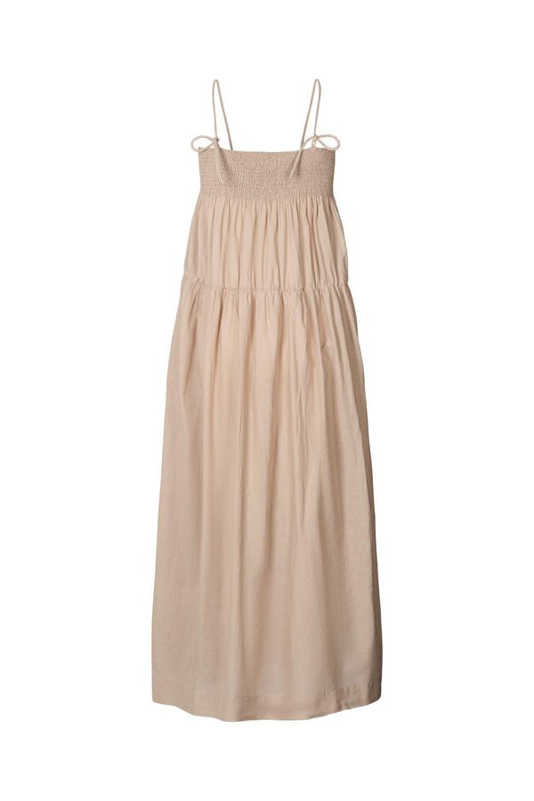 Dodo - Cotton smock tier dress I Caramel