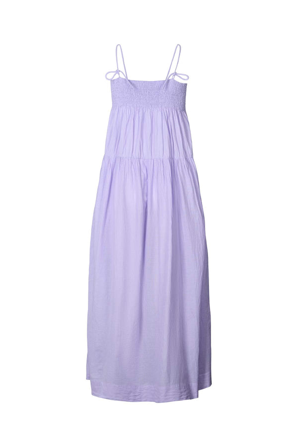Dodo - Cotton smock tier dress I Violet
