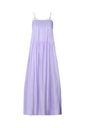 Dodo - Cotton smock tier dress I Violet