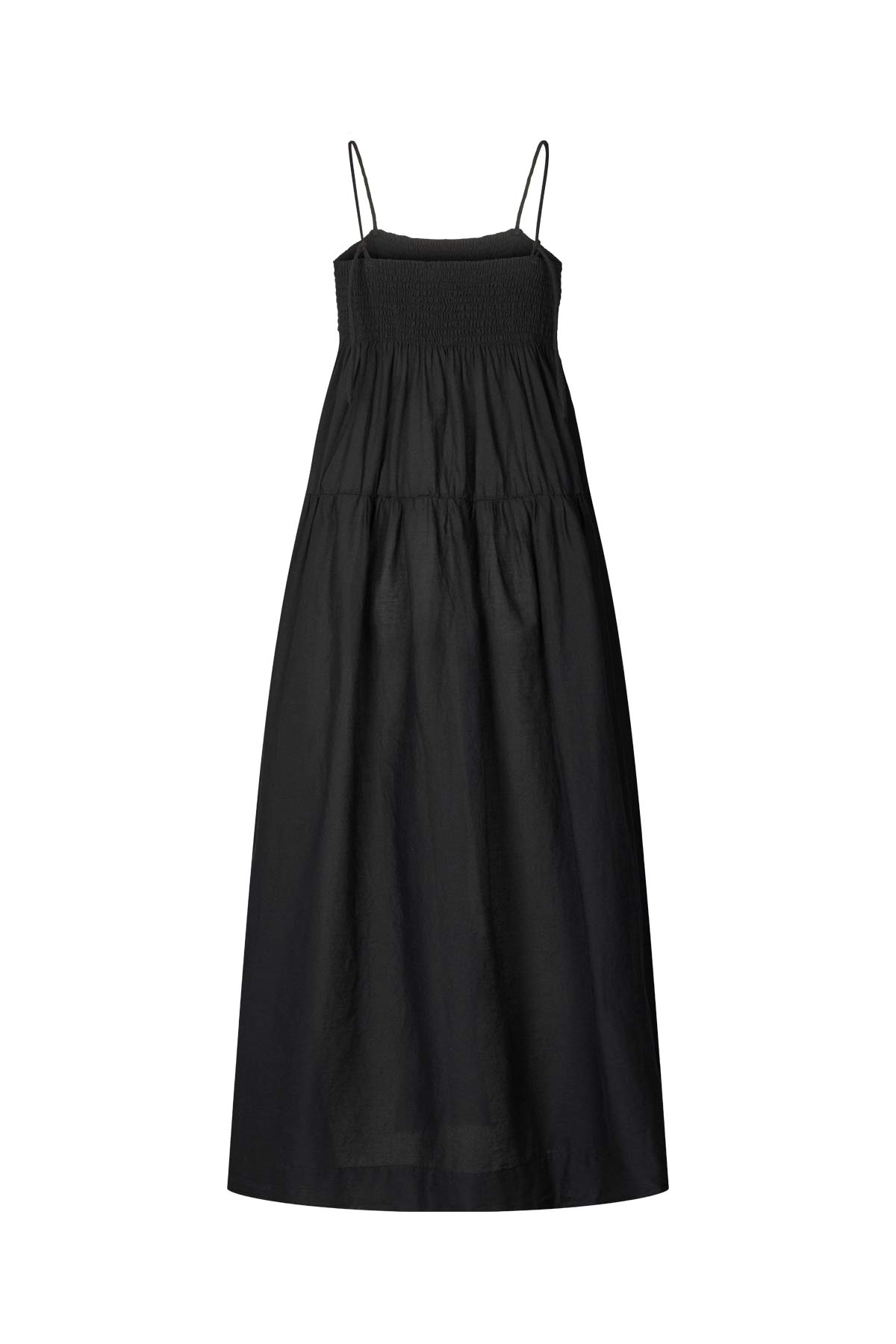 Dodo - Cotton smock tier dress I Black