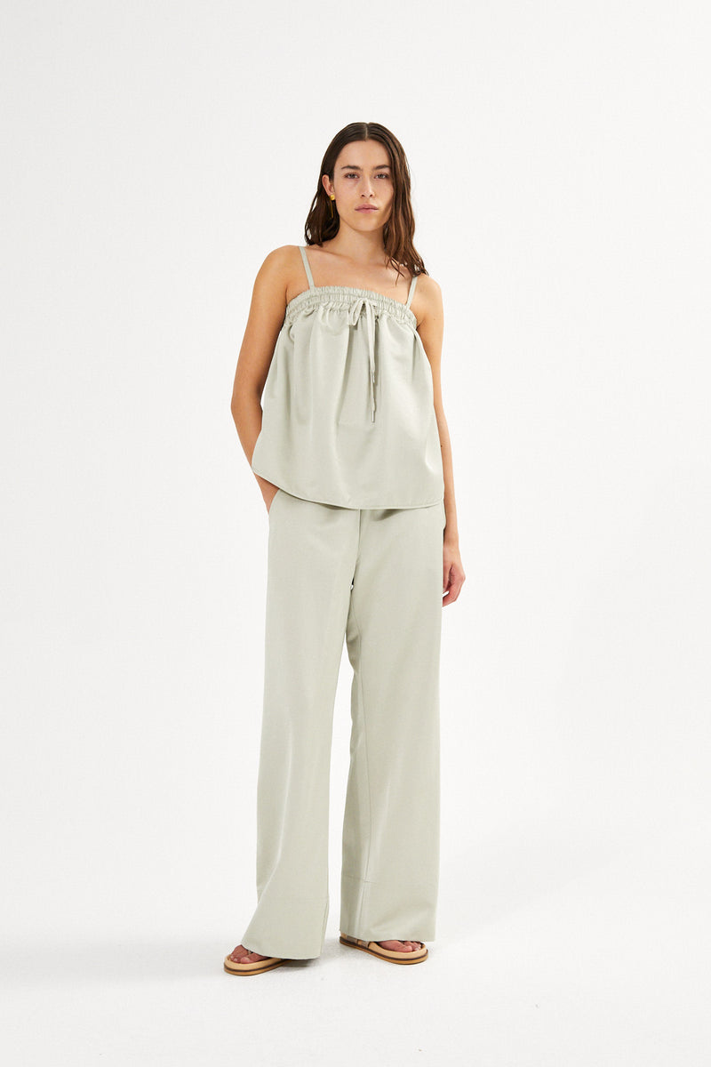 Paris - Techno drape bustier I Acid yellow