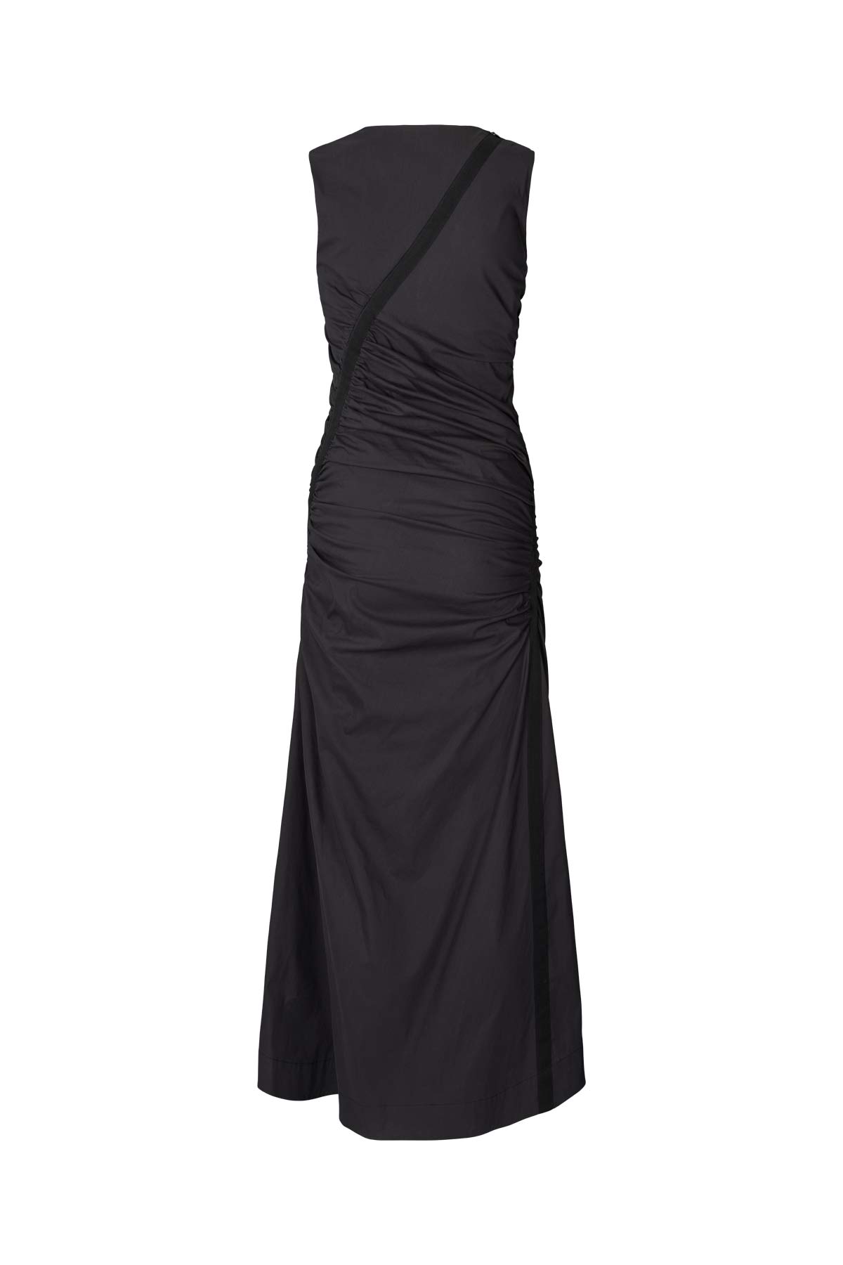 Bibber - Papery fitted long dress I Black