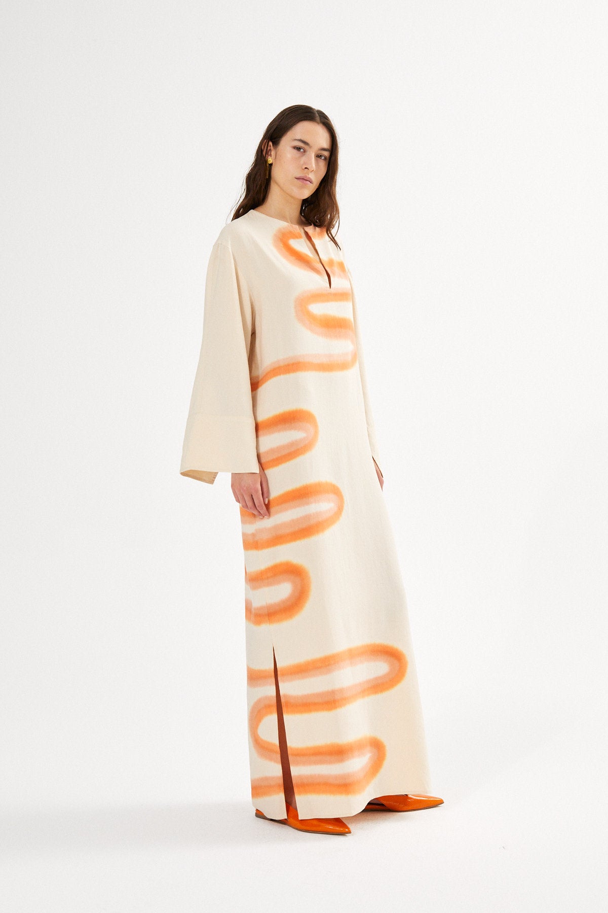 Karimalou - Fluid kaftan I Mandarin combo