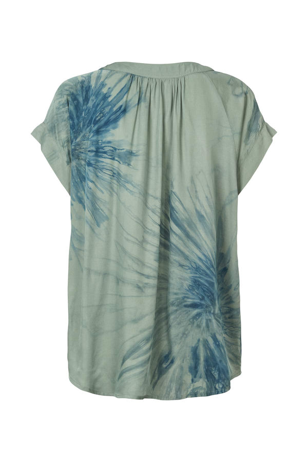 Jolin - Cartwheel blouse I Ocean combo