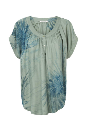 Jolin - Cartwheel blouse I Ocean combo
