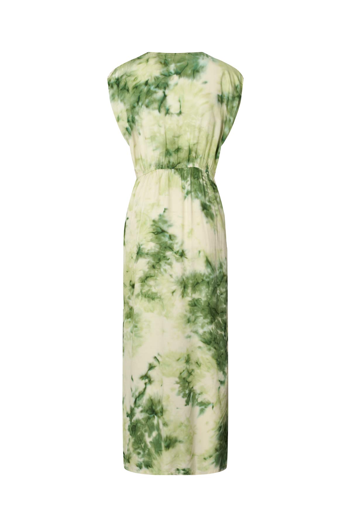 Indi - Fusion elastic waist dress I Emerald combo