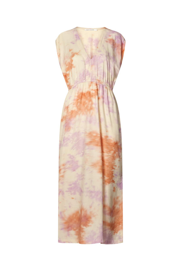 Indi - Fusion elastic waist dress I Ametrine combo