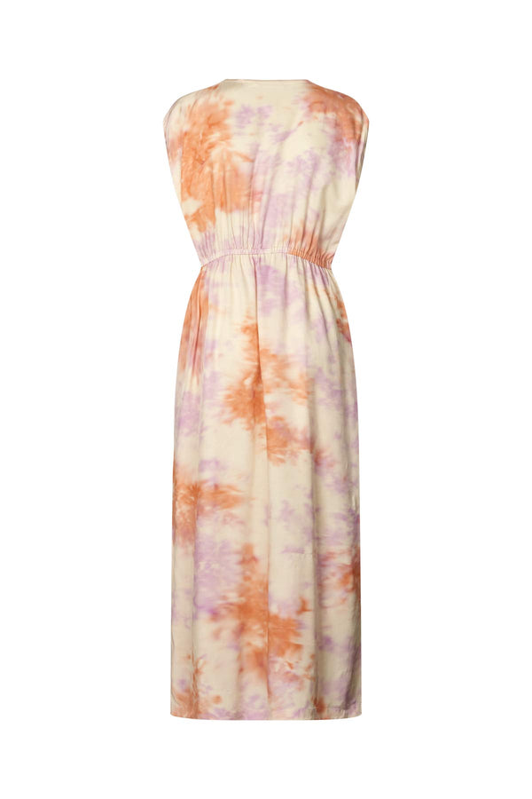 Indi - Fusion elastic waist dress I Ametrine combo
