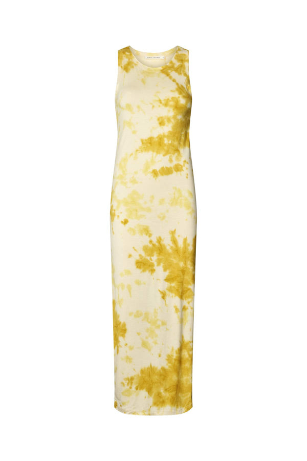 Niara - Fusion long tank dress I Lemon combo