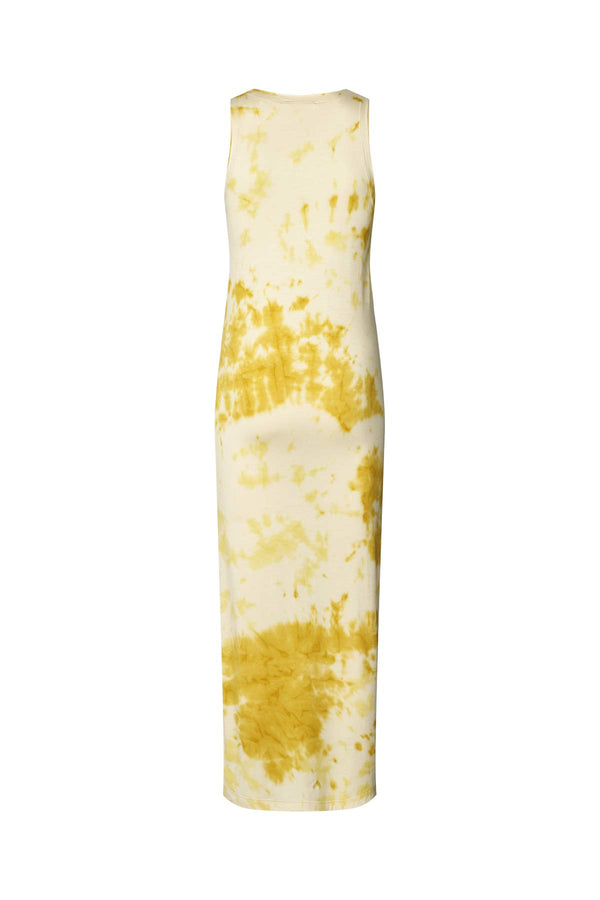 Niara - Fusion long tank dress I Lemon combo