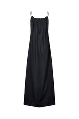 Hope - Cotton halter dress I Black