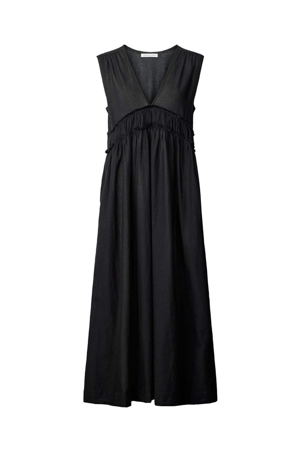 Harmonie - Cotton long dress I Black