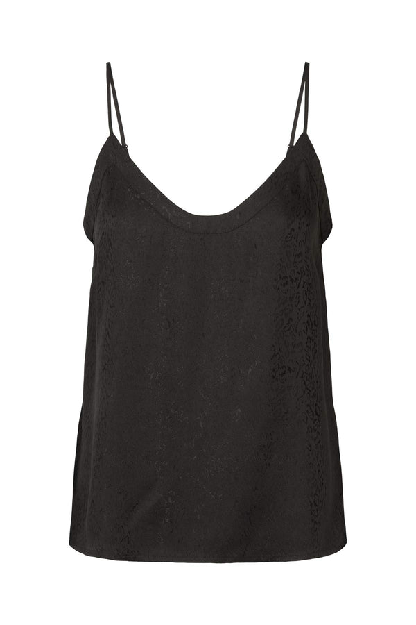 Glæde - Cluster jacquard camisole top I Black