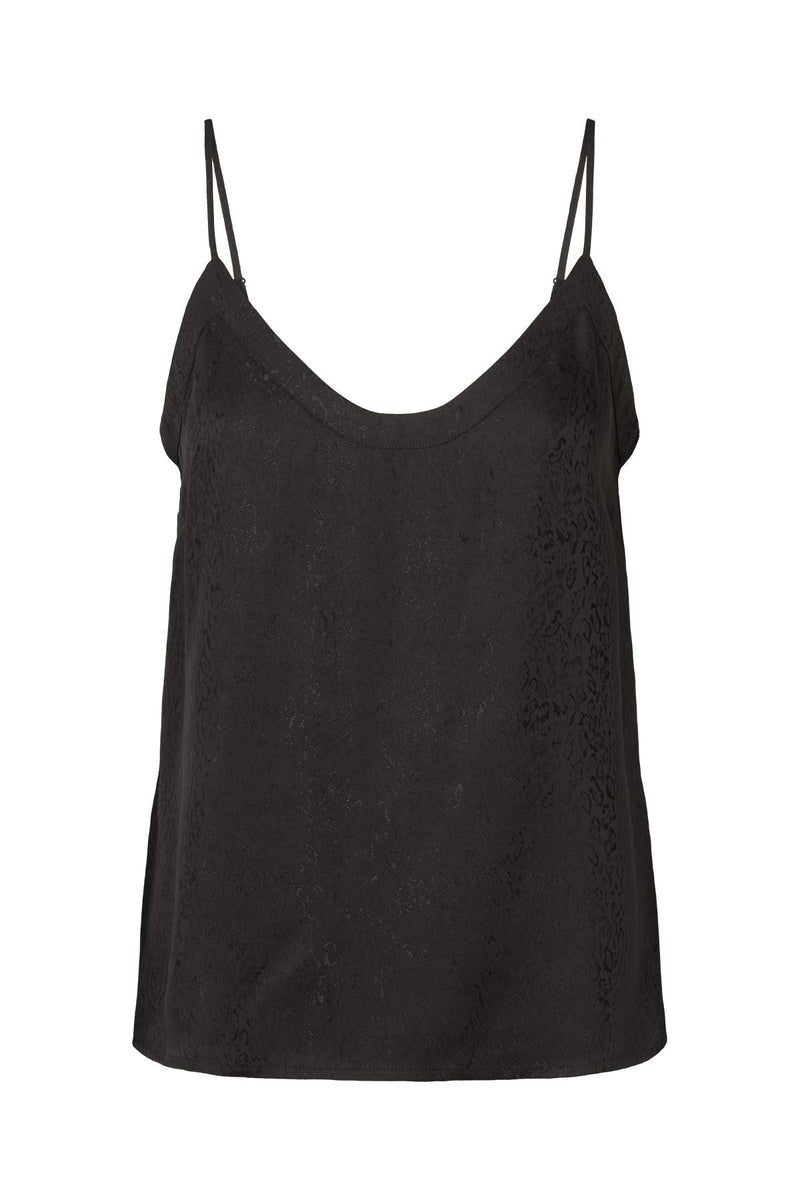 Glæde - Cluster jacquard camisole top I Black