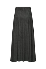 Gusta - Cluster jacquard zip skirt I Black