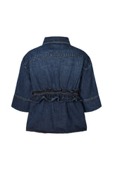 Paige - Denim shirt jacket I Dark washed indigo