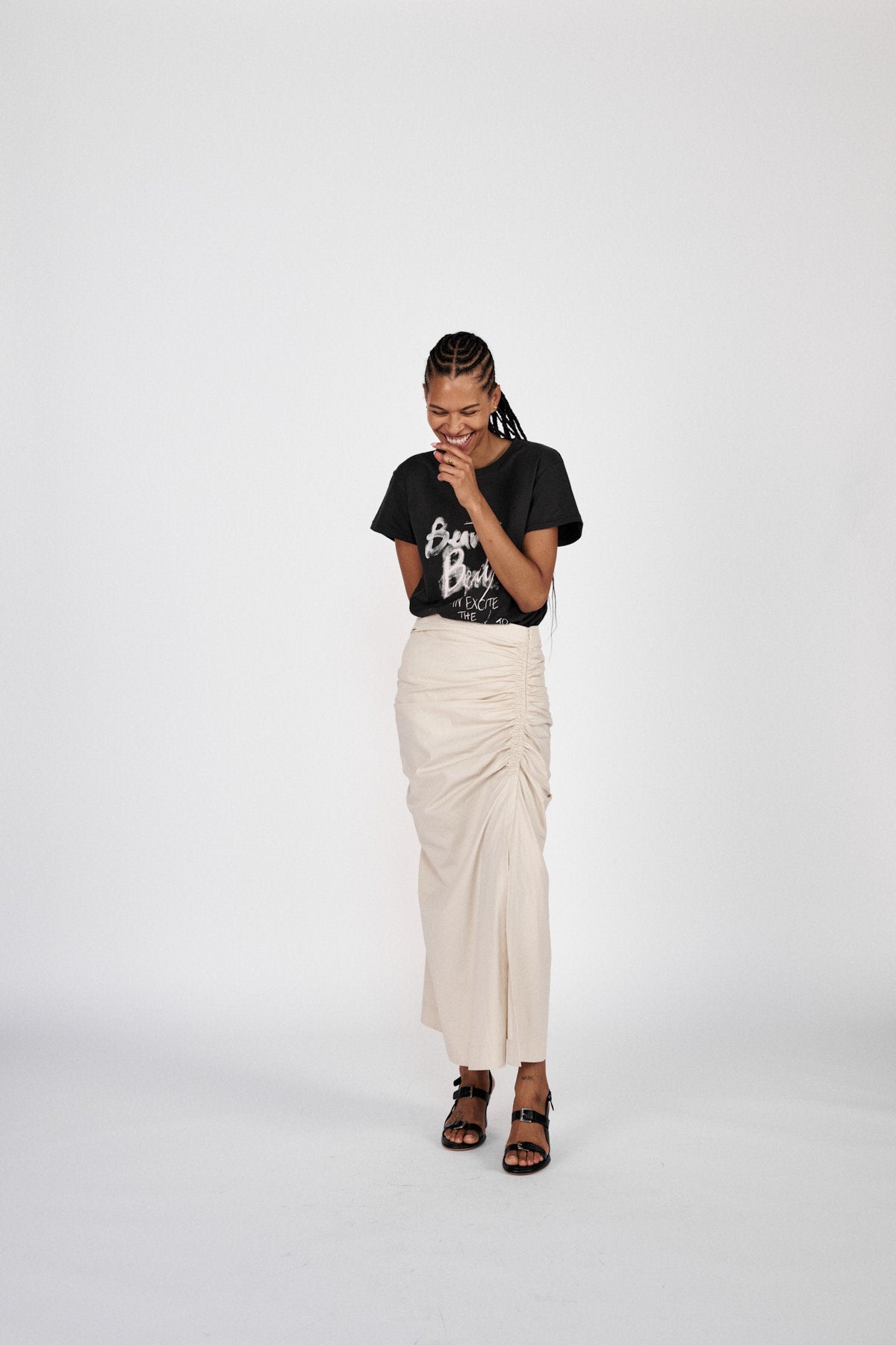 Filza - Papery skirt I Black