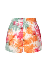 Lania - Abstract cotton shorts I Rainbow combo