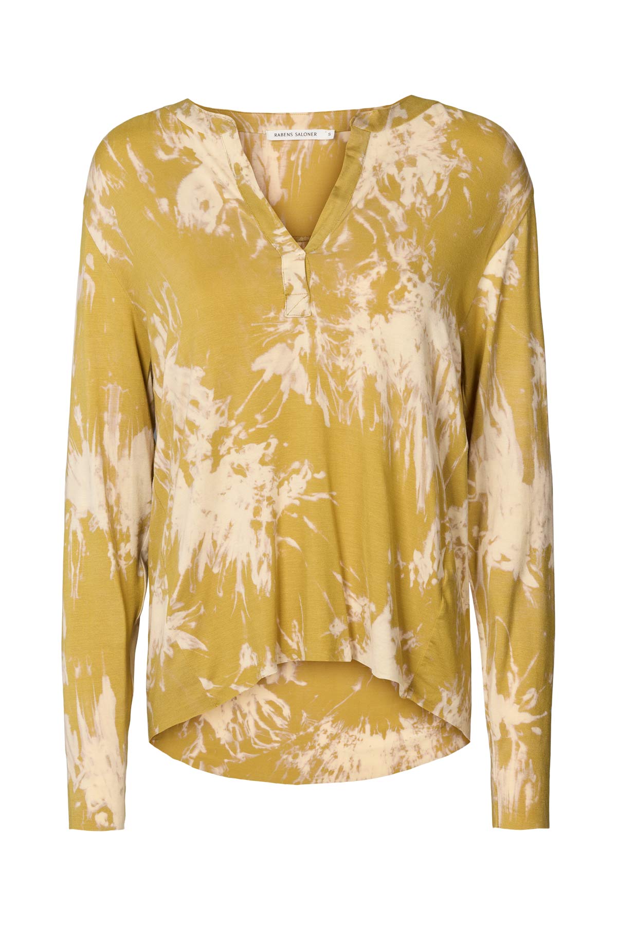 Matie - Misty placket long sleeve top I Golden mustard combo
