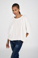 Rachelle - Voile cloud blouse I Pirate black
