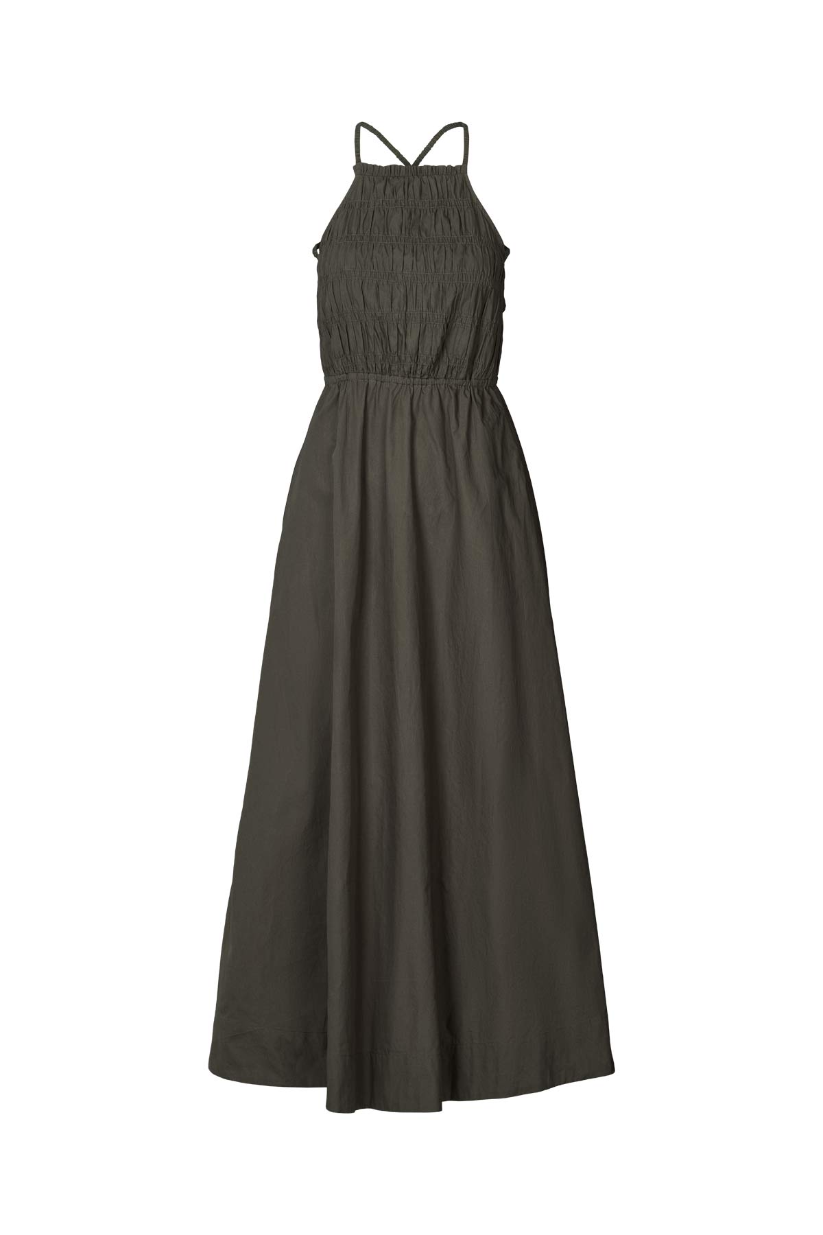 Cylle - Poplin elastic dress I Pirate black