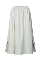 Guri - Poplin heavy full skirt I Sky blue