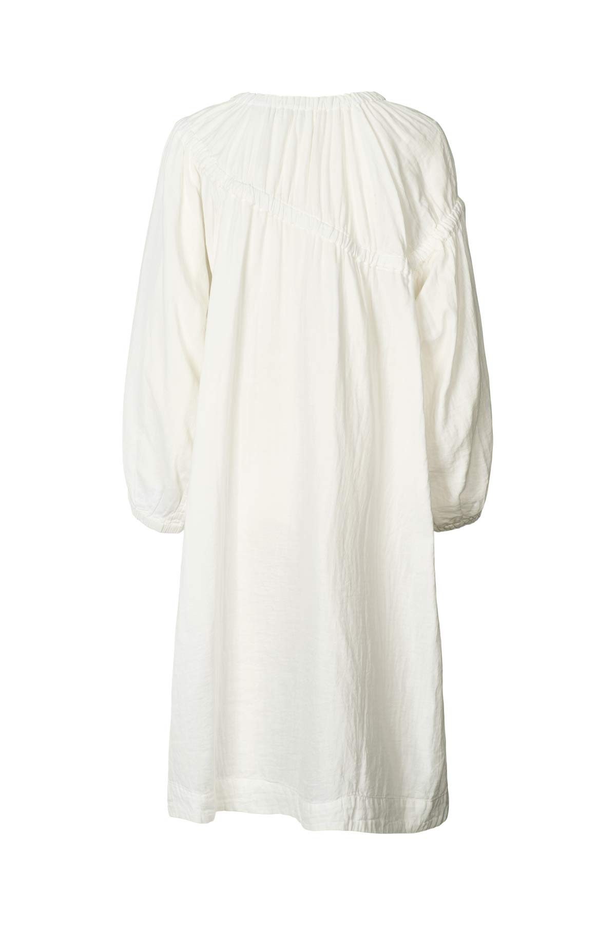 Mae - Cotton dbl elasticated dress I White