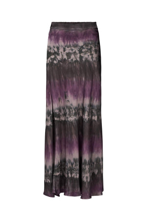 Willie - Arizona long A-line skirt I Purple combo