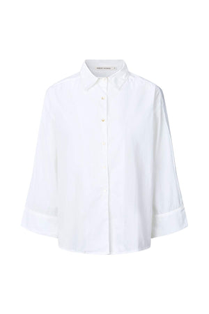 Chloe - Poplin full shirt I White