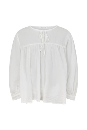 Eike - Cotton full sleeve blouse I White