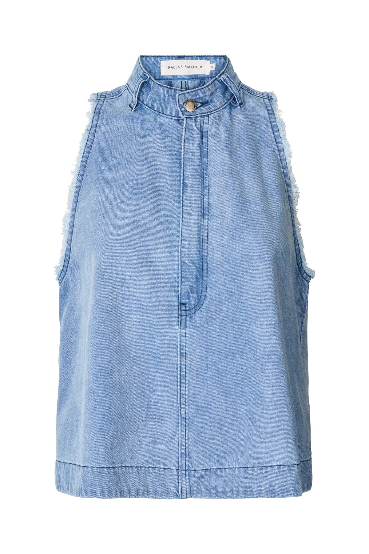 Faya - Light denim halter top I Light washed denim