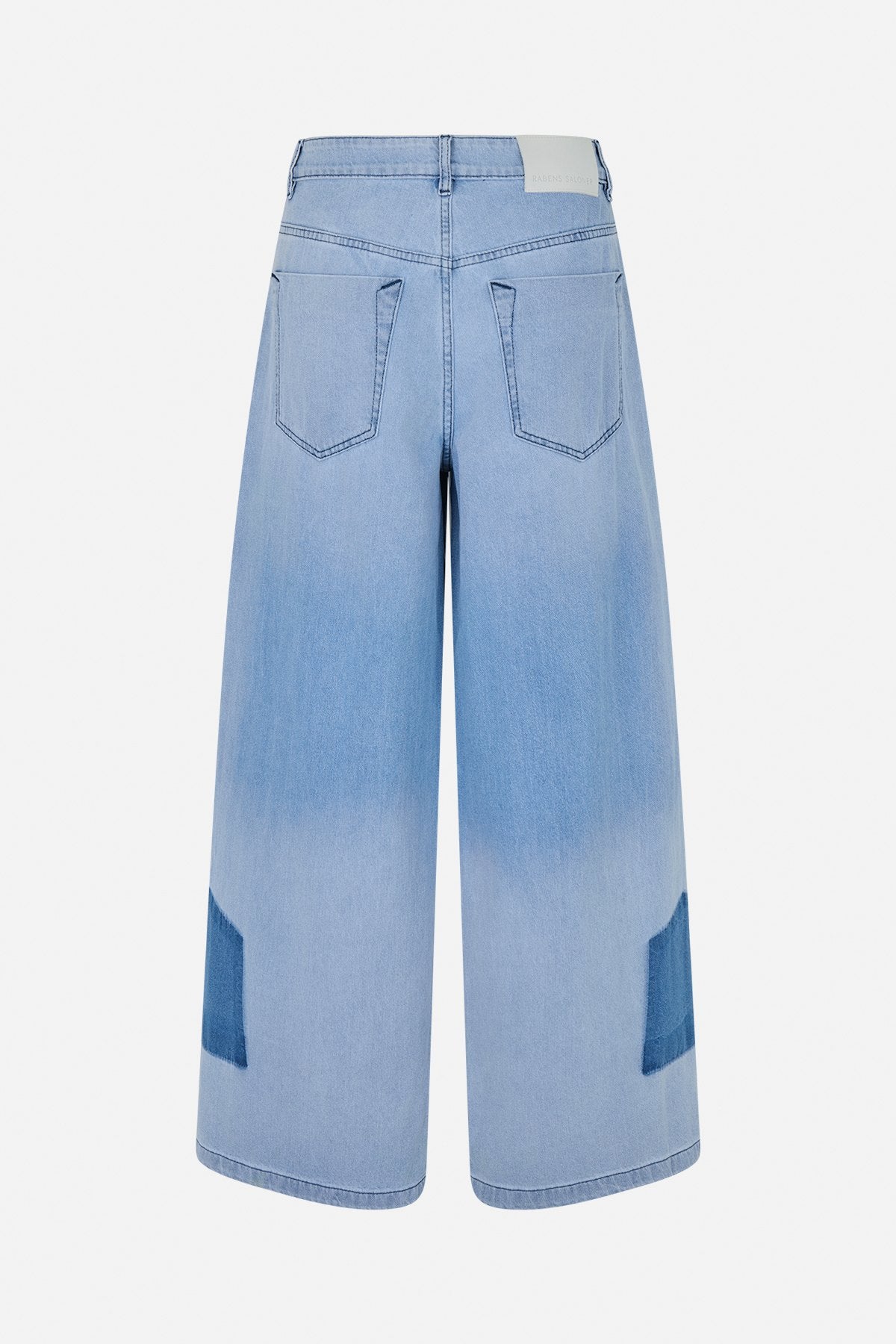 Lane - Denim light wide leg pants I Light washed denim