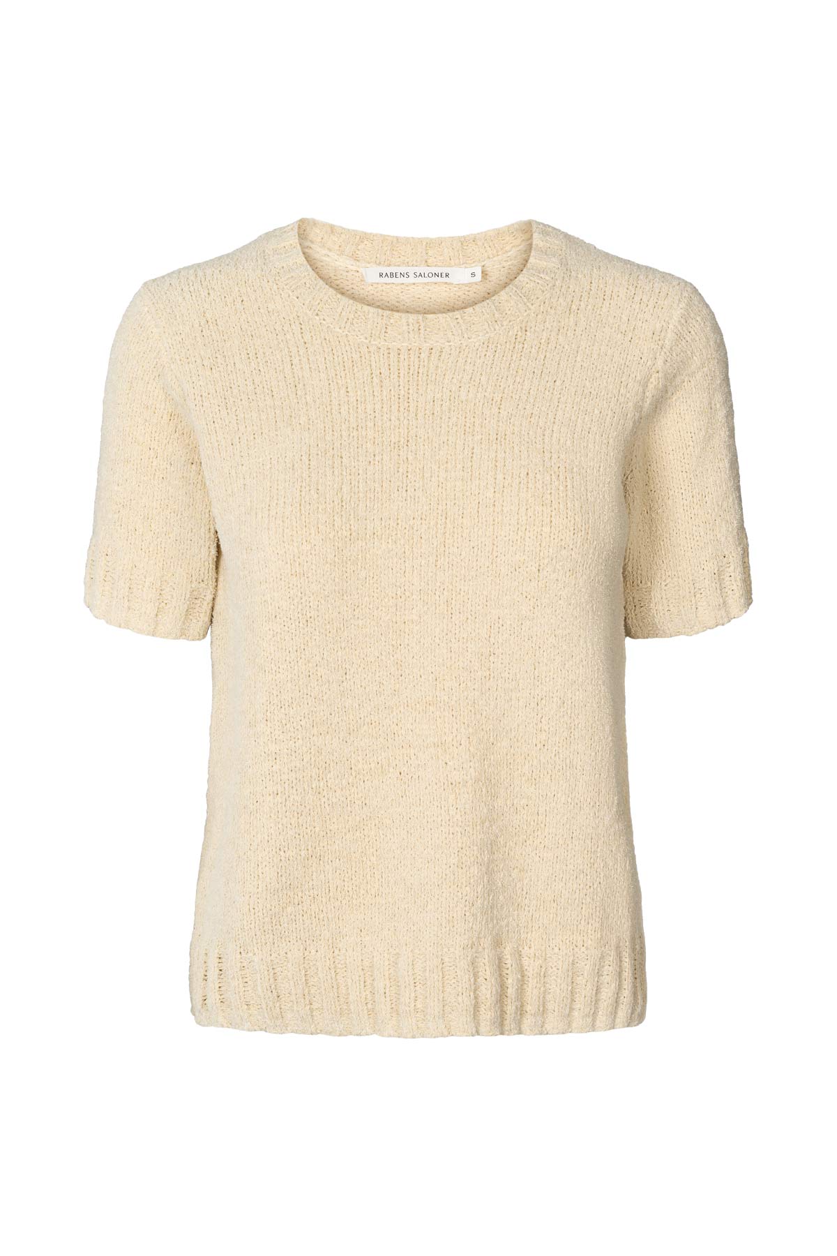 Elka - Towelling knit t-shirt I Sand