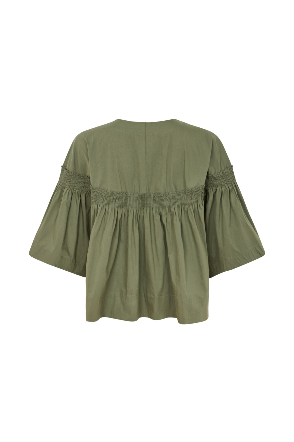 Efil - Papery frill sleeve top I Shadow