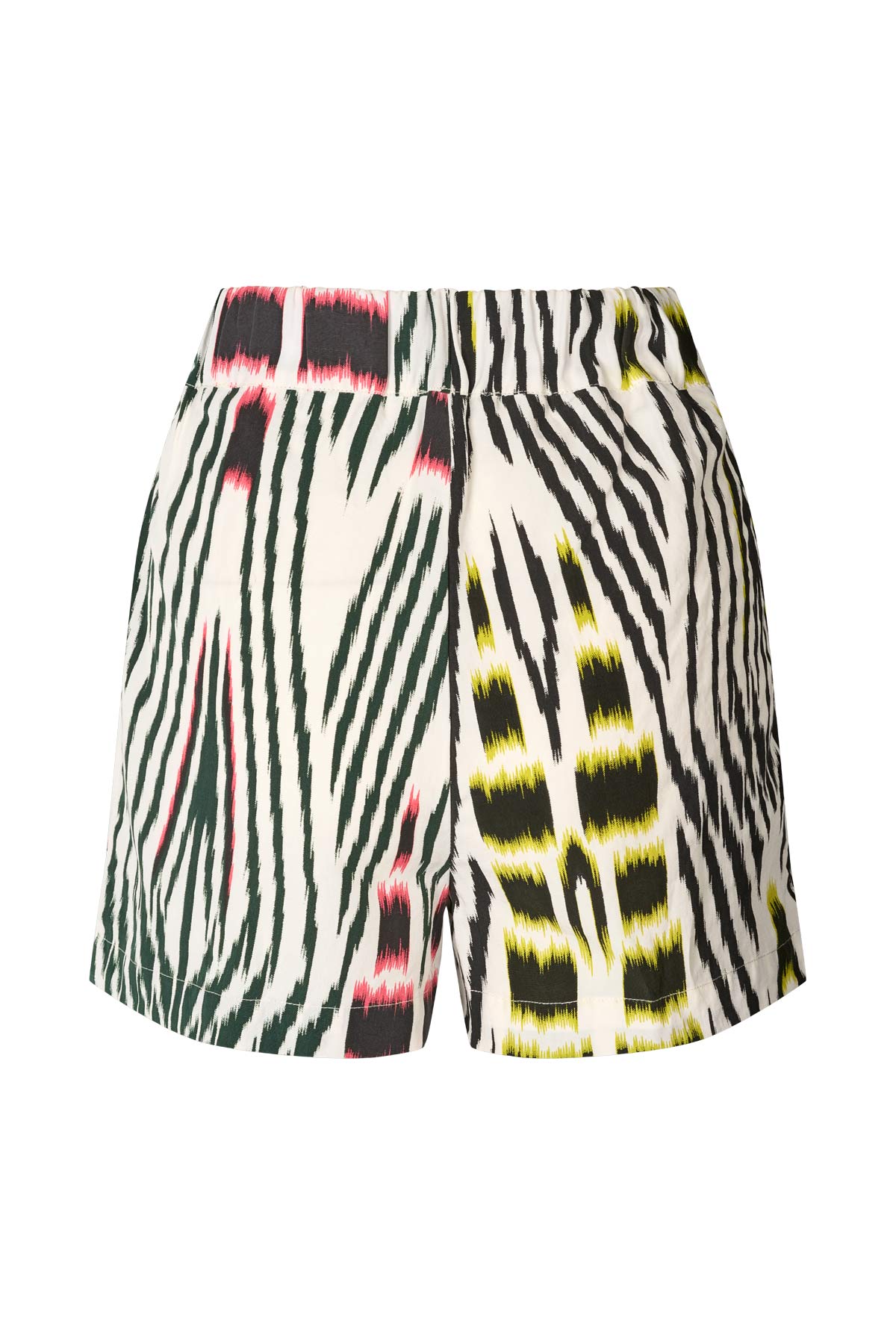 Lania - Ikat combo shorts I Citrus black ivory & pink combo