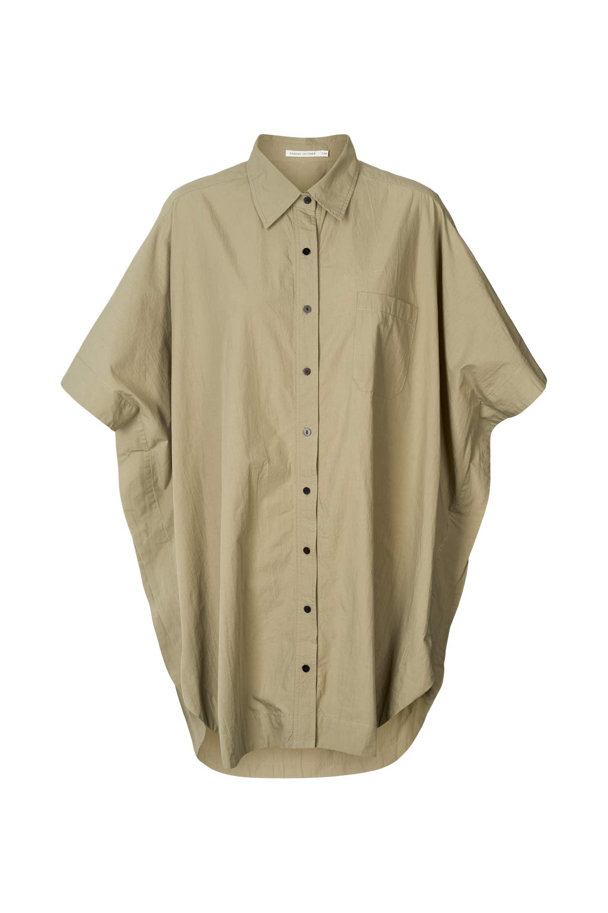 Berta - Poplin curved hem shirt dress I Vertiver