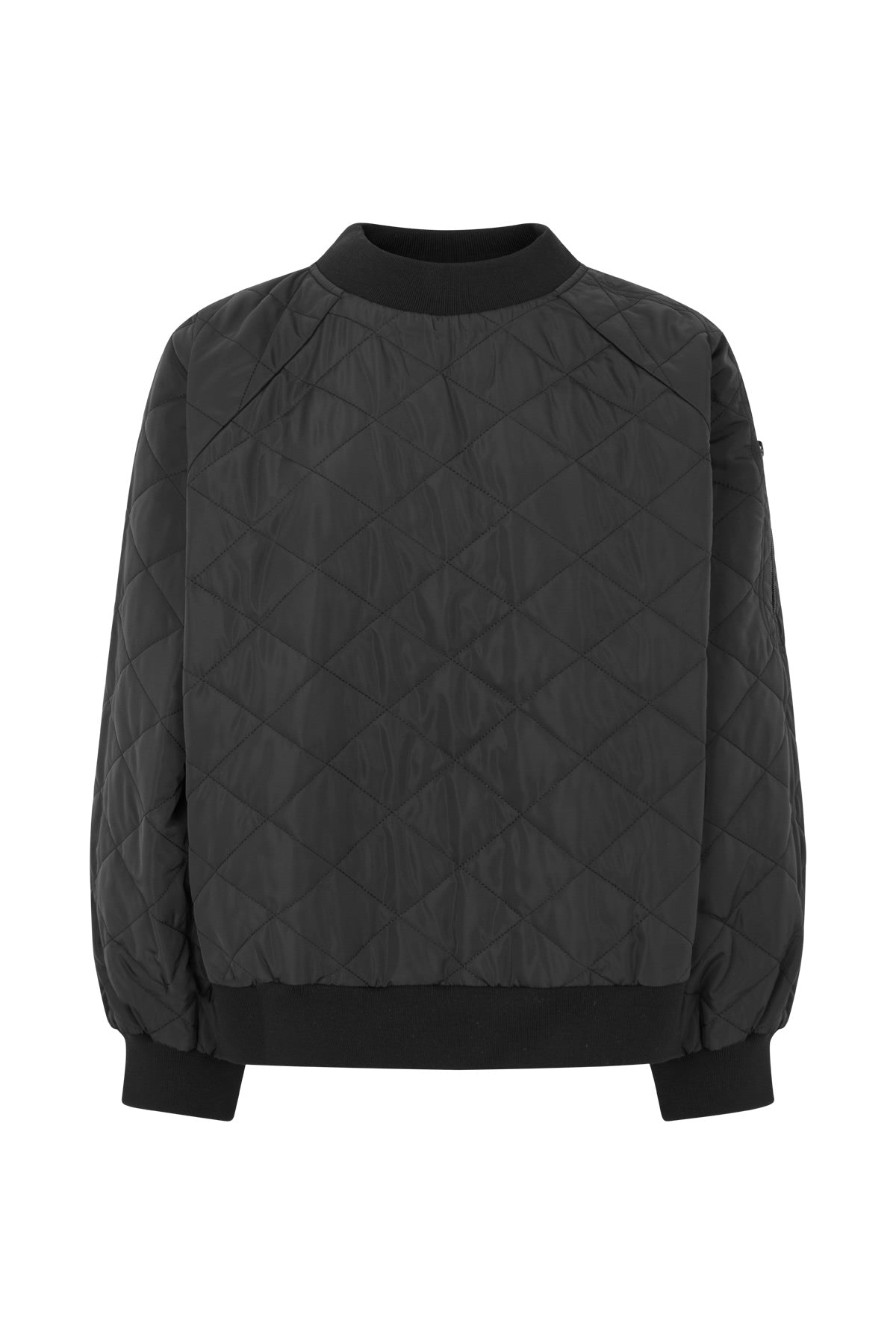 Padme - Tech quilt top I Black